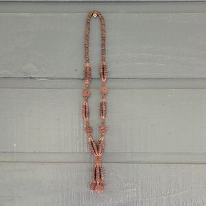 Elegant Brown Beaded Necklace